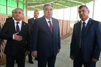 President Emomali Rahmon attended inauguration of Brick Plant in Dangara district