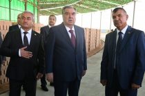 President Emomali Rahmon attended inauguration of Brick Plant in Dangara district