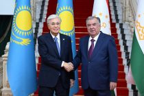 President Emomali Rahmon meets with the President of the Republic of Kazakhstan Kassym-Jomart Tokayev