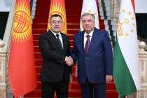President Emomali Rahmon meets with the President of the Kyrgyz Republic Sadyr Japarov