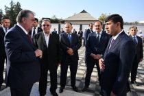 President Emomali Rahmon attended opening of Hulbuk Medical Diagnostic Center and review the project for for construction of healthcare complex in Vose district
