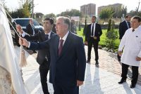 President Emomali Rahmon attended opening of modern Health Center in Dangara district
