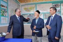 President Emomali Rahmon attend groundbreaking ceremony for construction of educational institution and kindergarten in Fayzobod