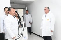 President Emomali Rahmon attends opening of the Diagnostic and Treatment Center at the Central Hospital of Fayzobod district