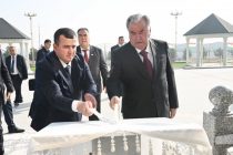 President Emomali Rahmon attended opening of the administrative building of the Sughd Free Economic Zone