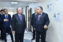 President Emomali Rahmon attended opening ceremony of socio-economic facilities in Jabbor Rasulov