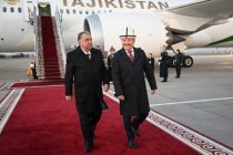 President Emomali Rahmon arrives in Bishkek to participate in the CSTO summit