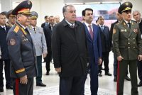 President Emomali Rahmon attended opening ceremony of residential buildings for law enforcement officers in the cities of Dushanbe and Khujand