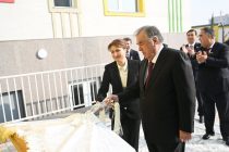 President Emomali Rahmon attended the opening of educational institutions and sport facility in Sughd Province