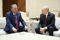 President Emomali Rahmon meets with President of the Russian Federation Vladimir Putin