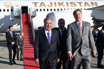 President of Tajikistan Emomali Rahmon arrives in Washington for Central Asia-United States Summit