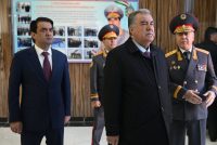 President Emomali Rahmon participated in ceremony to commission the building of the Department of Ministry of Internal Affairs in Sino district