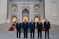 President of Tajikistan Emomali Rahmon tour Islamic Civilization Center in Tashkent