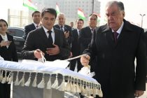 President Emomali Rahmon attended the opening of kindergartens and child development centers in Sughd Province