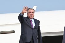 President of Tajikistan Emomali Rahmon departs for Washington to attend Central Asia-United States Summit