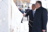 President Emomali Rahmon attends inauguration of the aluminum products plant in Tursunzoda