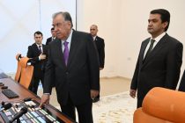 Leader of the Nation Emomali Rahmon Inaugurates the New Building of Dushanbe Television Channel