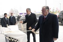 President Emomali Rahmon attends opening ceremony of pasta factory in Jaloliddini Balkhi