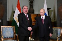 President Emomali Rahmon meets with President of Russia Vladimir Putin