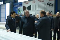 President Emomali Rahmon attended the opening ceremony of second phase of aluminum products plant in Tursunzoda