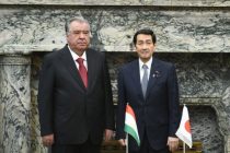 President Emomali Rahmon meets with the President of the House of Councillors of the National Diet of Japan Masakazu Sekiguchi