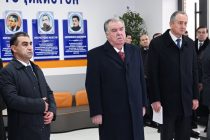 President Emomali Rahmon participated in opening of  educational facilities in Bokhtar, Kushoniyon and Vakhsh