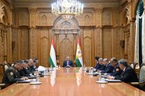 President Emomali Rahmon Holds Working Meeting with Heads of Security and Law Enforcement Agencies