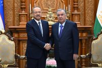 President Emomali Rahmon Receives the Prime Minister of the Republic of Uzbekistan Abdulla Aripov