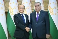 President of Tajikistan Emomali Rahmon Meets President of the Asian Development Bank Masato Kanda