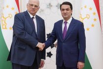 Rustam Emomali Meets United World Wrestling President