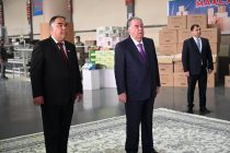 President Emomali Rahmon Opens Trade Center, Poultry Farm and Visits Vineyard in Northern Tajikistan