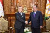 President Emomali Rahmon Receives CSTO Secretary General Taalatbek Masadykov