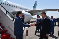 Kazakh PM Askar Mamin Arrives in Dushanbe on an official visit
