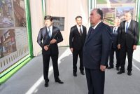 Leader of the Nation Emomali Rahmon Launch Construction of Modern District Administration Building in Danghara
