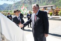 Emomali Rahmon Launches Iron Fence Production Line in Nurek to Boost Industrialization Efforts