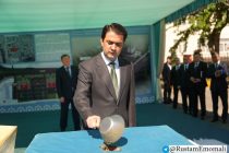 Rustam Emomali Lays Foundation for Interior Ministry Complex in Dushanbe