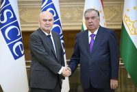 President Emomali Rahmon Receives the OSCE Secretary General Feridun Sinirlioglu