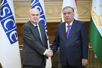 President Emomali Rahmon Receives the OSCE Secretary General Feridun Sinirlioglu