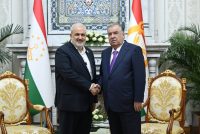 President Emomali Rahmon Receives Iranian Energy Minister Abbas Aliabadi in Dushanbe