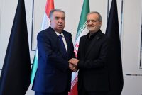 President Emomali Rahmon Meets with President Masoud Pezeshkian of Iran in Tehran