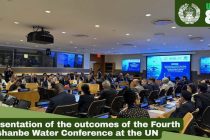 Outcomes of Fourth International High-Level Water Conference in Dushanbe Presented in New York