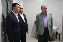President Emomali Rahmon Visits New Dormitory for Rogun HPP Workers