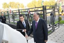 President Emomali Rahmon Opens New Social Insurance and Pension Agency Building in Yovon
