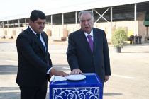 President Emomali Rahmon Opens Khishti Diyor Brick Plant and New Public Facilities in Levakant