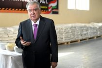 President Emomali Rahmon Opens Factories Producing Road Paint, Detergent Materials and Furniture