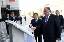 President Emomali Rahmon Inaugurates Hayot Private Gymnasium in Bobojon Ghafurov District