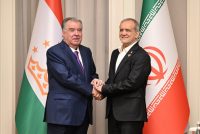 President Emomali Rahmon Meets President Pezeshkian on SCO Summit Sidelines