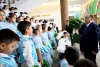 President Emomali Rahmon Opens New “Khurshedi Istiqlol” Kindergarten in Khujand