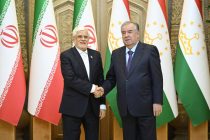 President Emomali Rahmon Meets First Vice President of Iran Mohammad Reza Aref