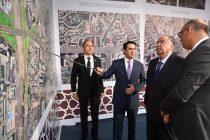 President Emomali Rahmon Lays Foundation Stones for Two-Level Road in Dushanbe